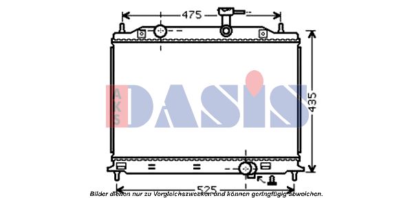 AKS DASIS Radiaator,mootorijahutus 510076N